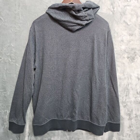 Oakley Sweater Mens Large Hoodie Full Zip Long Sleeve Jacket Gray Pockets Logo - Picture 8 of 10